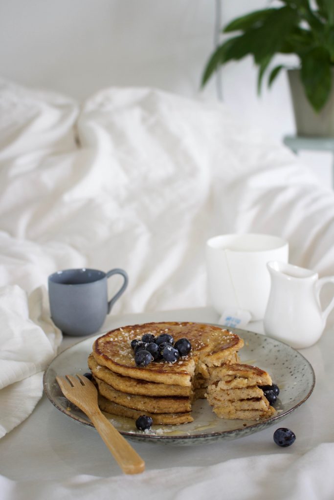 Yoghurt Pannenkoekjes Met Vanille Blauwe Bessen En Kokos Feelgoodbyfood