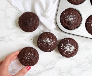 Chocolade-haver muffins