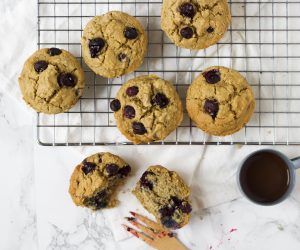 blueberry-yoghurt ontbijtmuffins