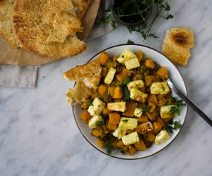 linzen-pompoen curry met paneer