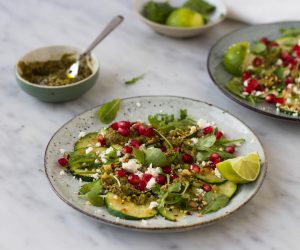 Courgette carpaccio met feta