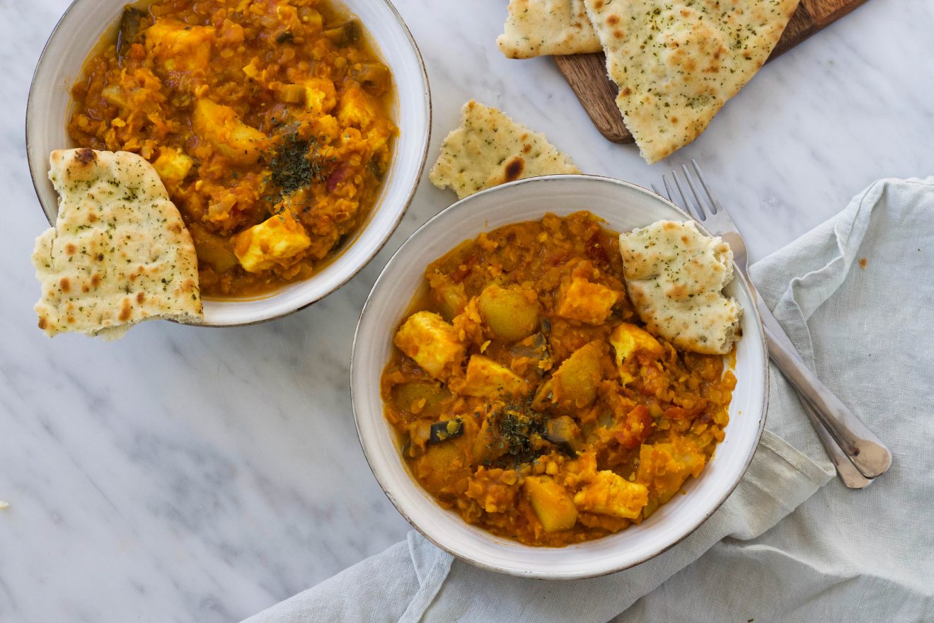 linzencurry/dahl aardappel paneer.