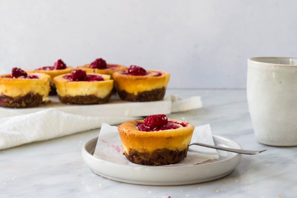 Mini Citroen-frambozen Cheesecakes - Feelgoodbyfood